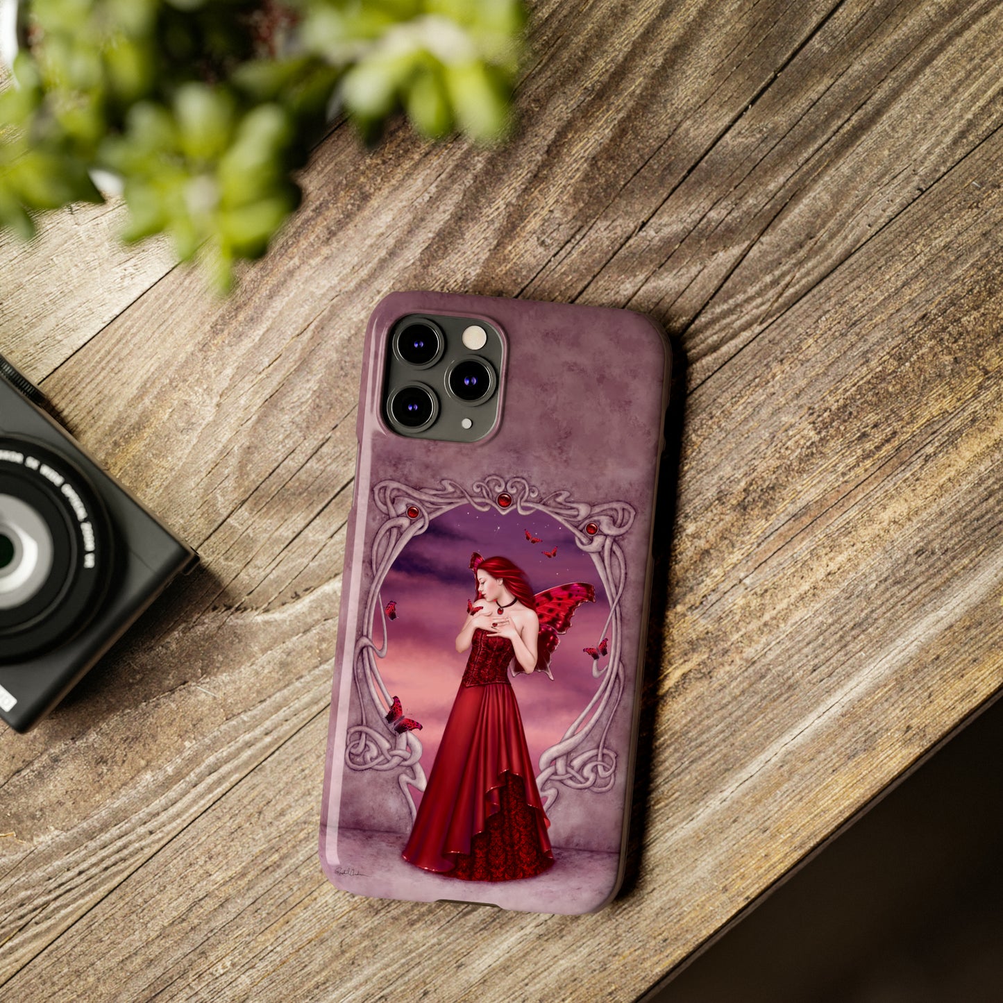 Phone Case - Garnet Birthstone Fairy