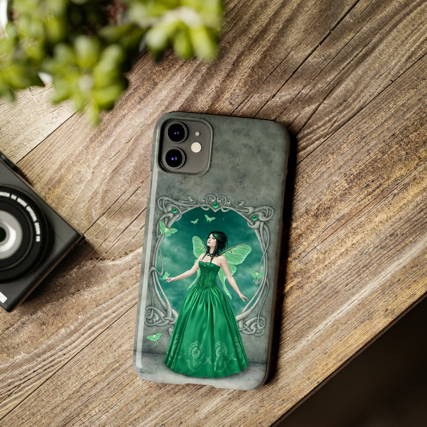 Phone Case - Emerald Birthstone Fairy