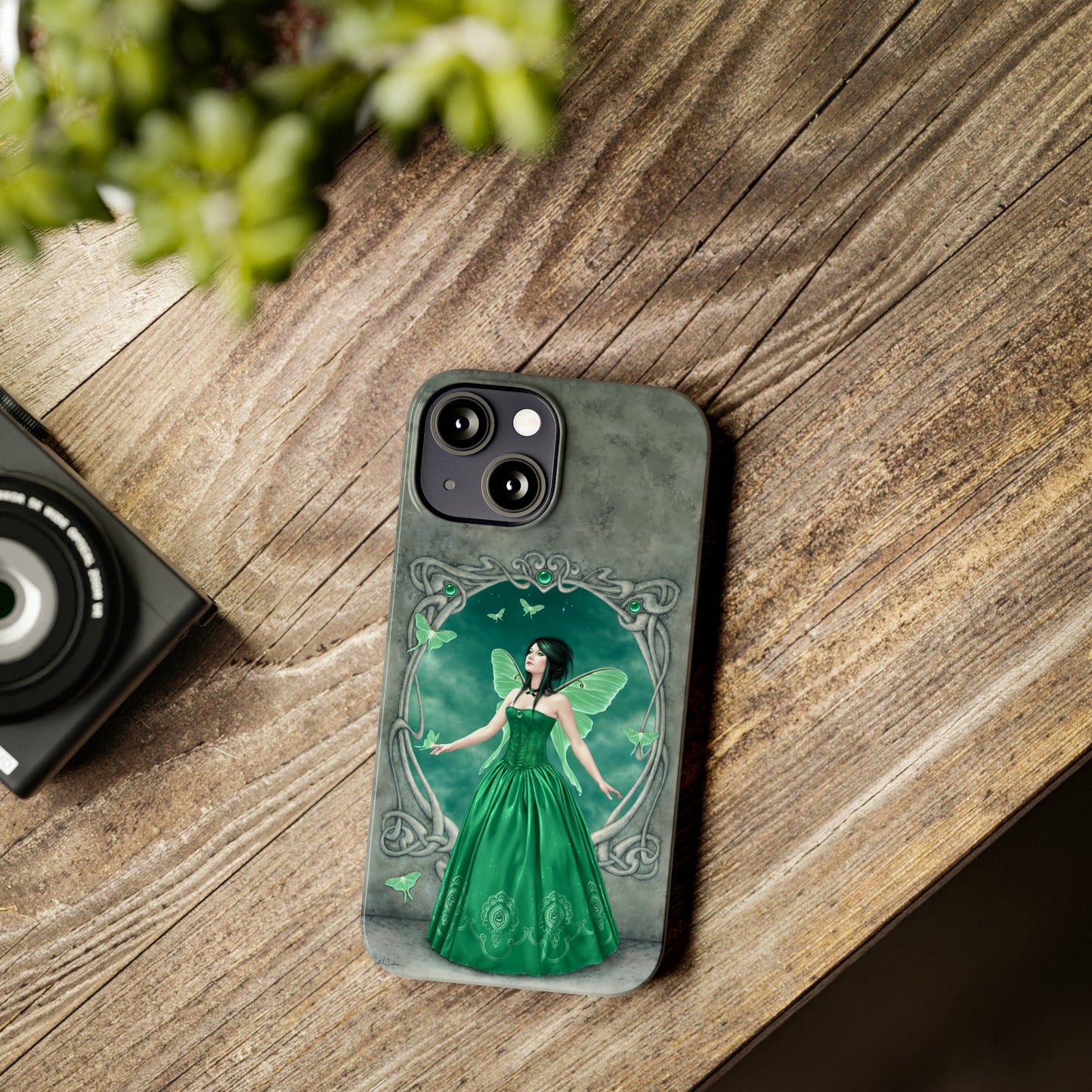 Phone Case - Emerald Birthstone Fairy