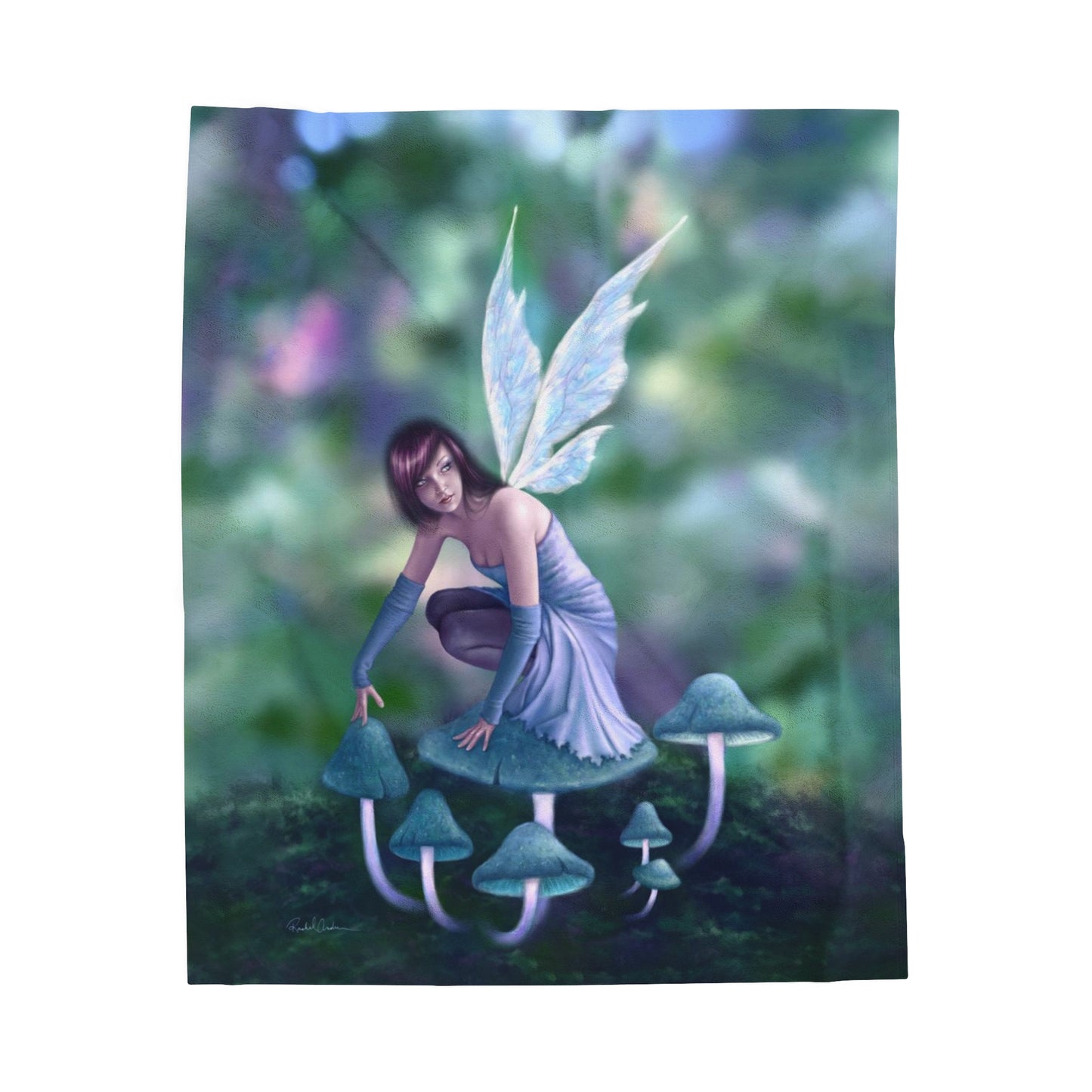 Velveteen Plush Blanket - Periwinkle