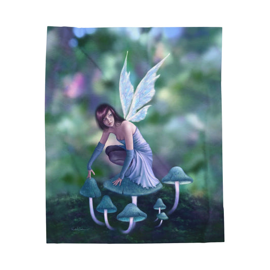 Velveteen Plush Blanket - Periwinkle