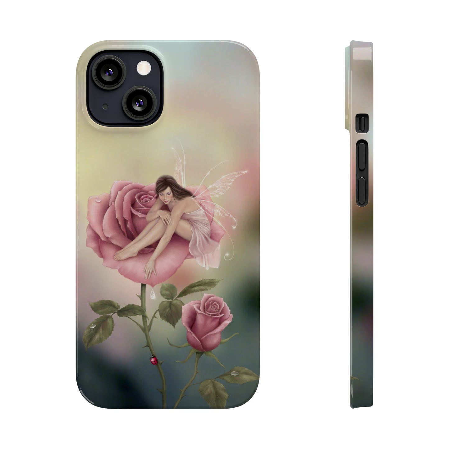 Slim Phone Case - Rose Flower Fairy