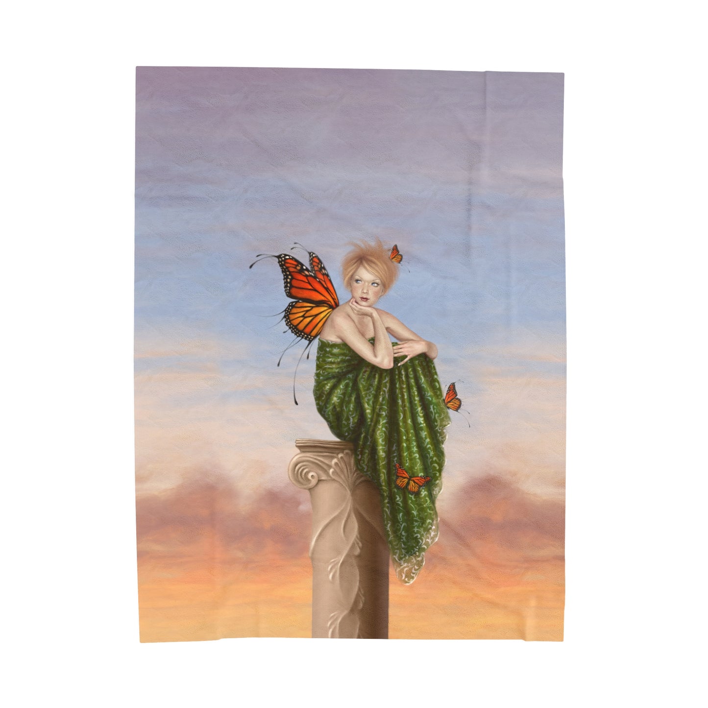 Velveteen Plush Blanket - Sunrise