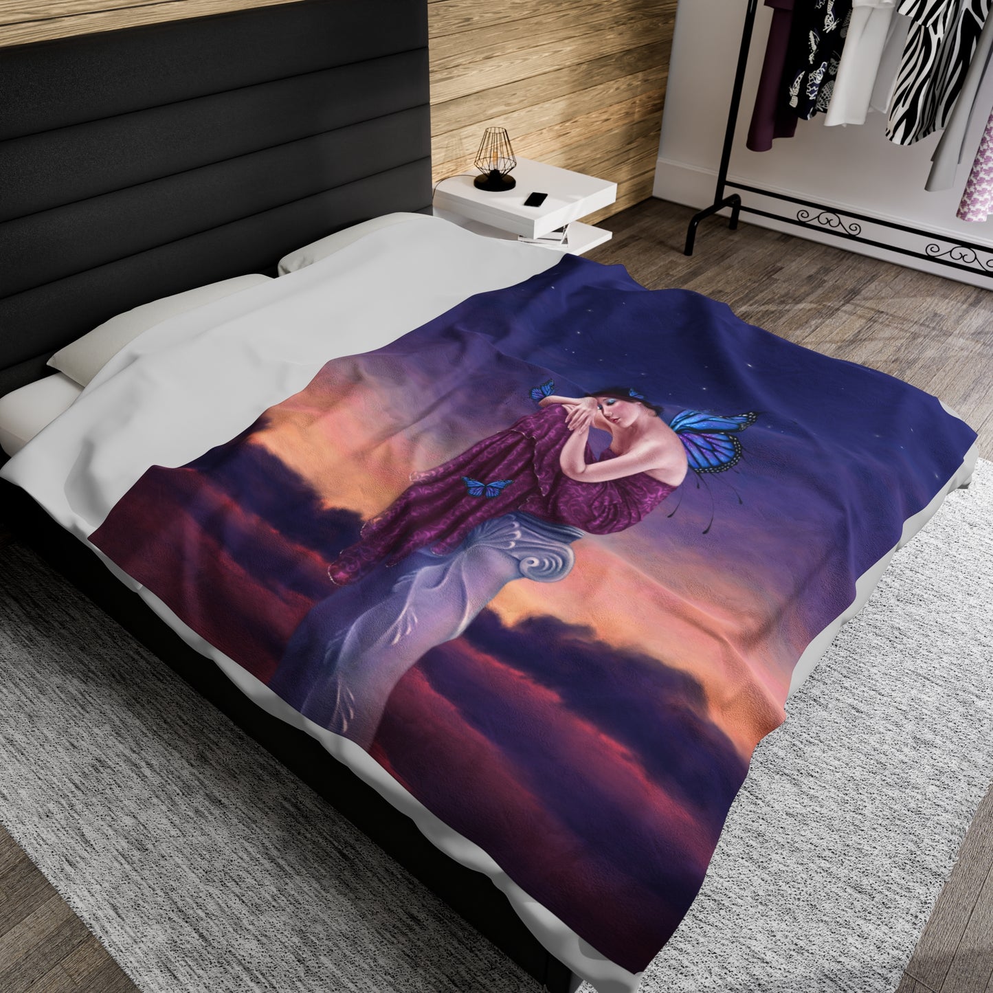 Velveteen Plush Blanket - Sunset
