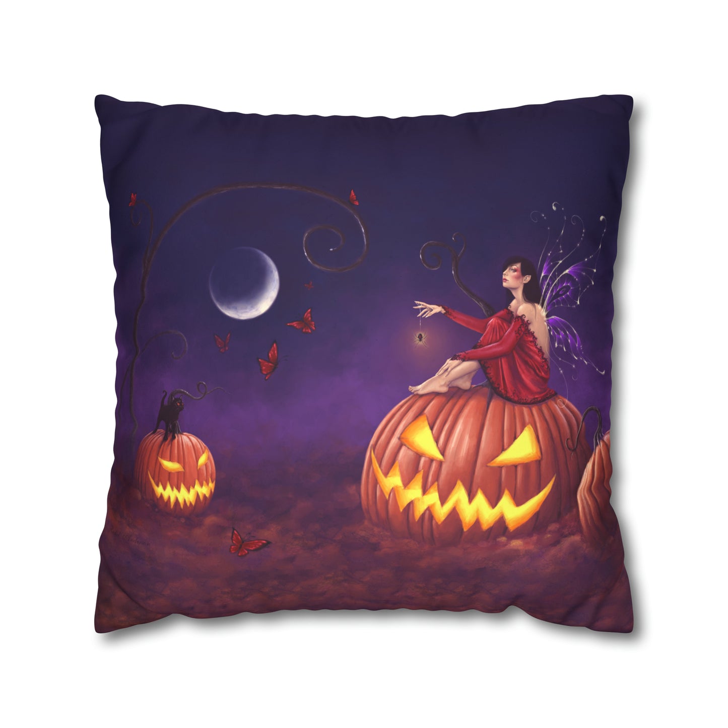 Throw Pillow Cover - Pumpkin Pixie