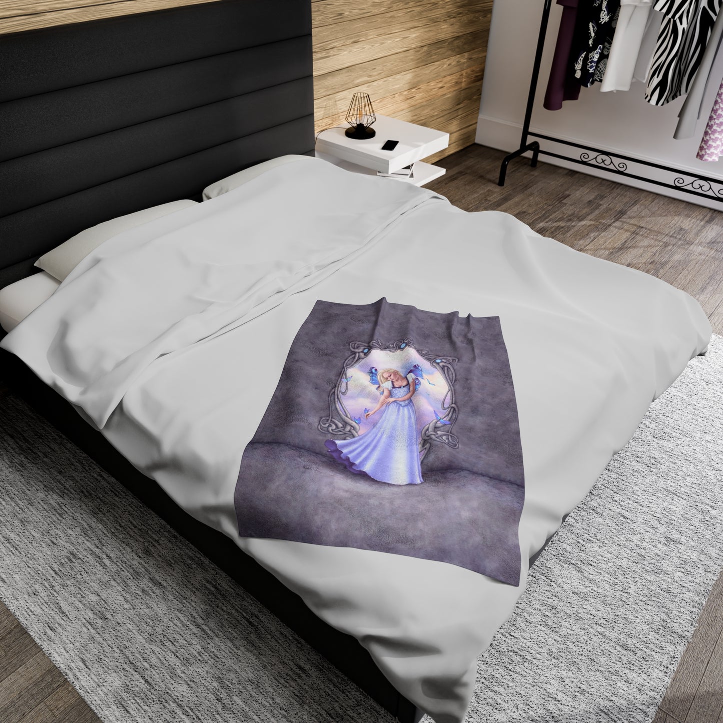 Plush Blanket - Birthstones - Opal
