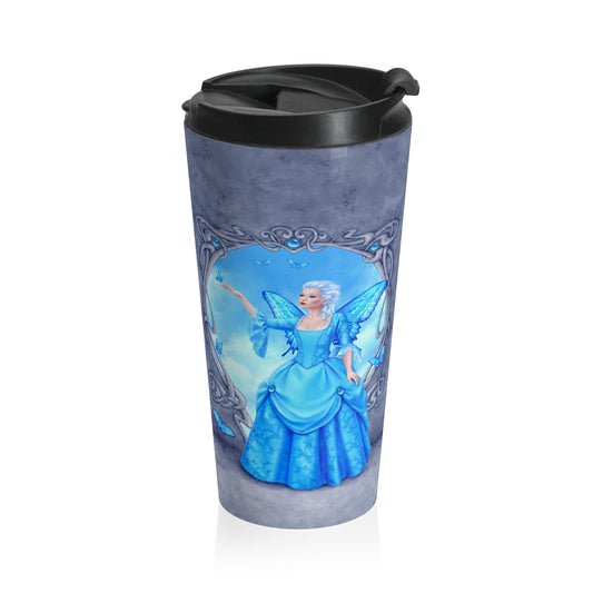 Travel Mug - Birthstones - Blue Topaz