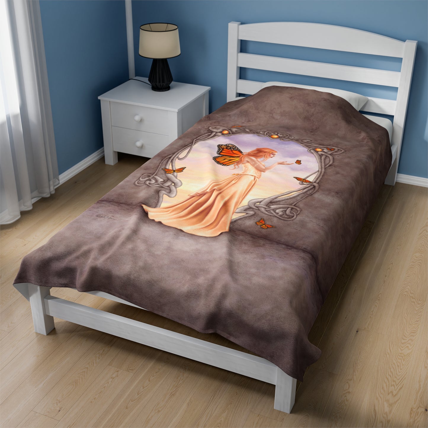 Velveteen Plush Blanket - Birthstones - Citrine