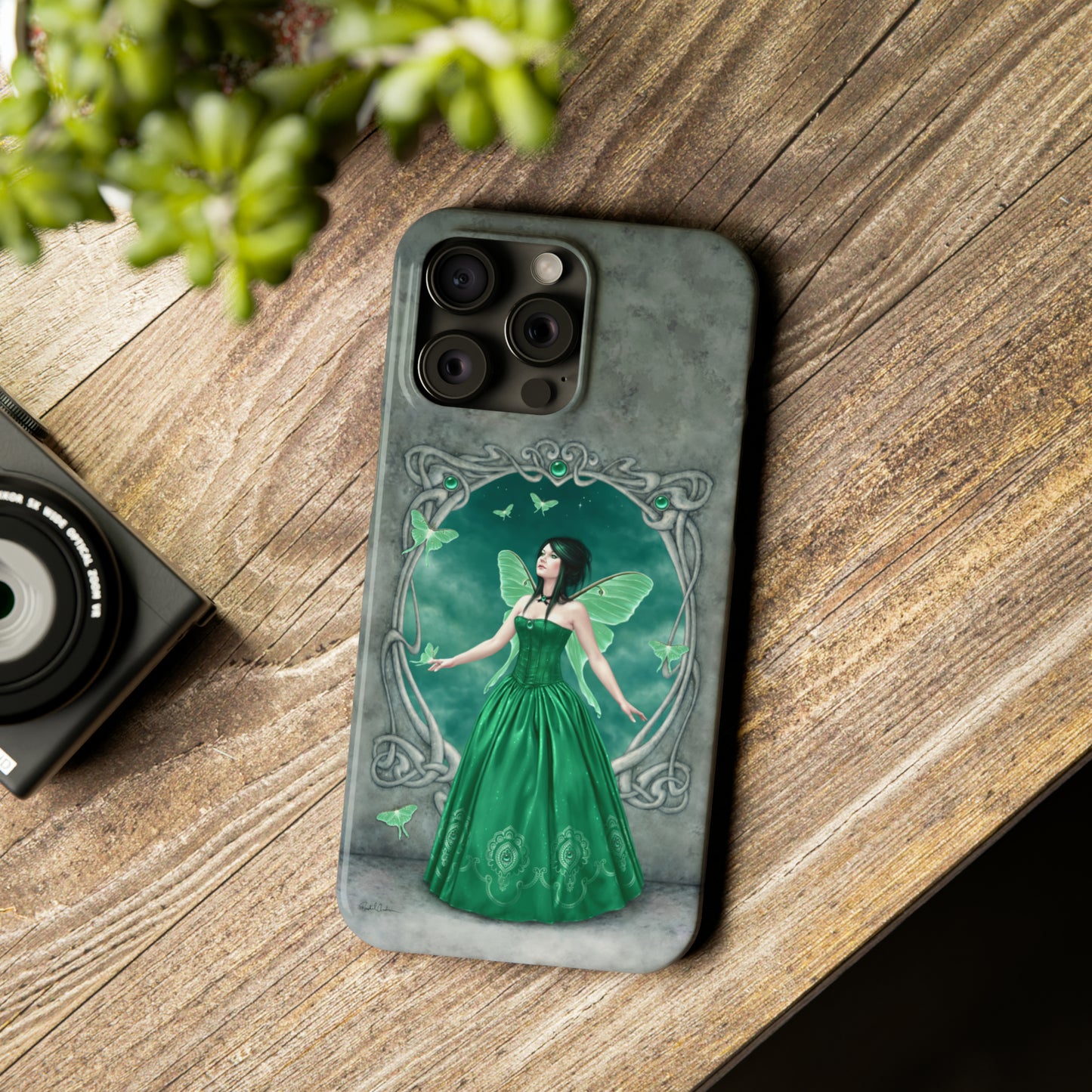 Phone Case - Emerald Birthstone Fairy