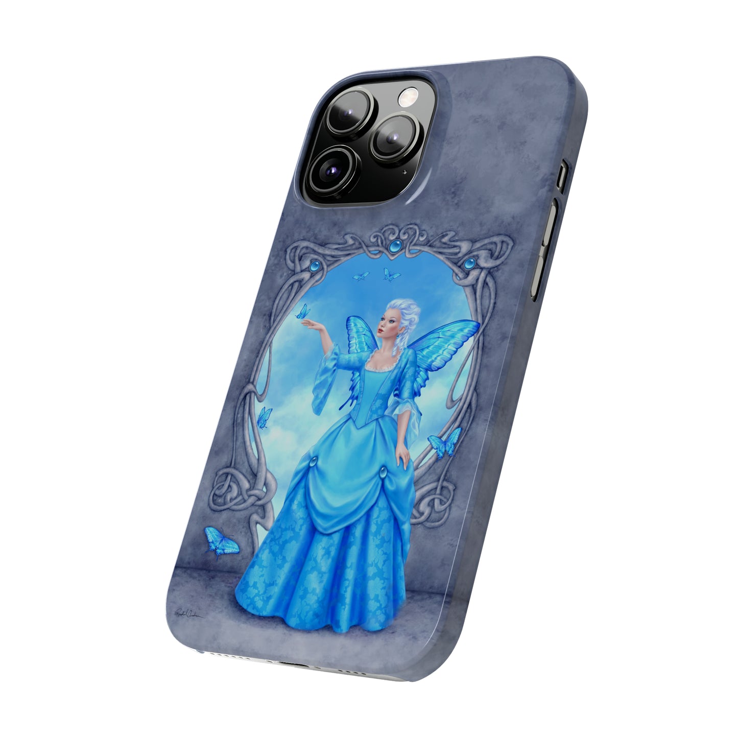 Phone Case - Blue Topaz Birthstone Fairy