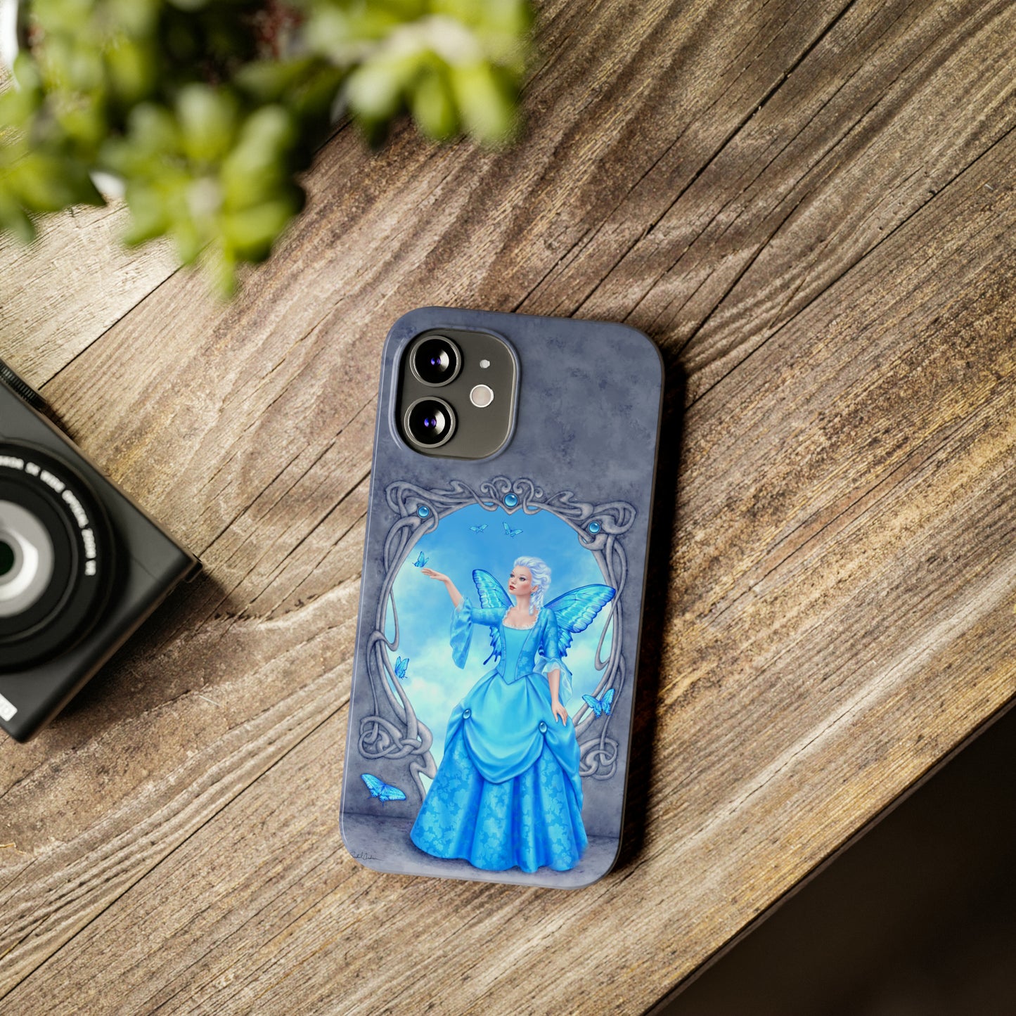 Phone Case - Blue Topaz Birthstone Fairy
