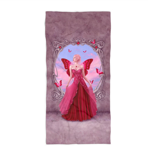 Beach Towel - Birthstones - Ruby