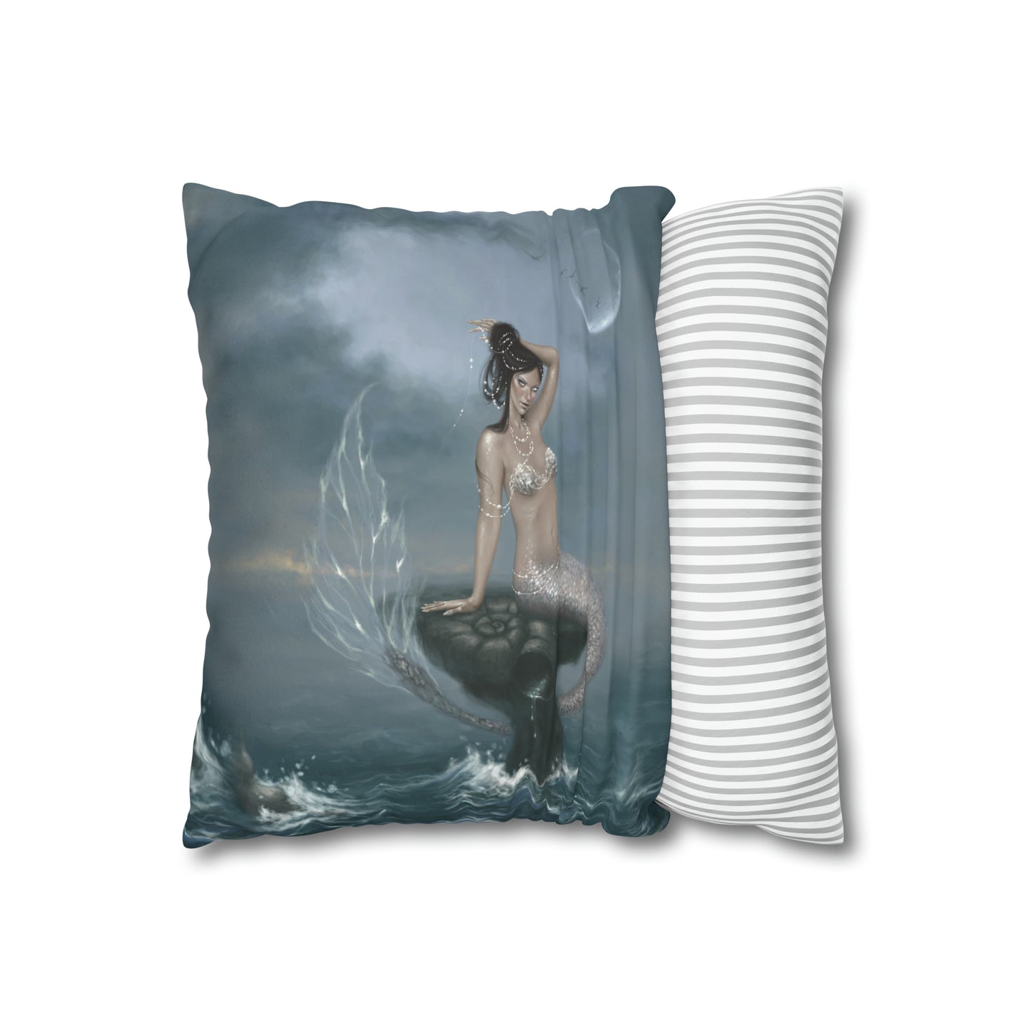 Throw Pillow Cover - Moon Tide