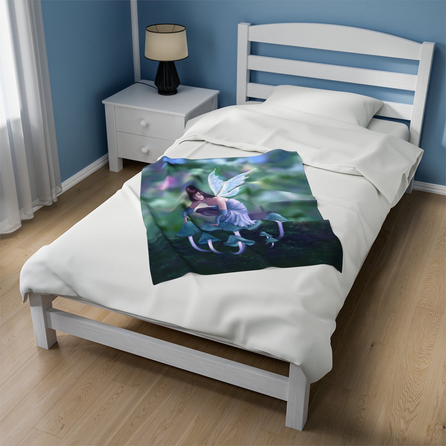 Velveteen Plush Blanket - Periwinkle