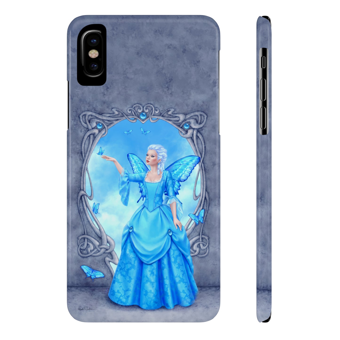 Phone Case - Blue Topaz Birthstone Fairy