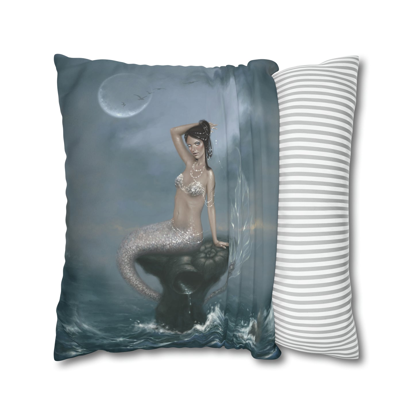 Throw Pillow Cover - Moon Tide