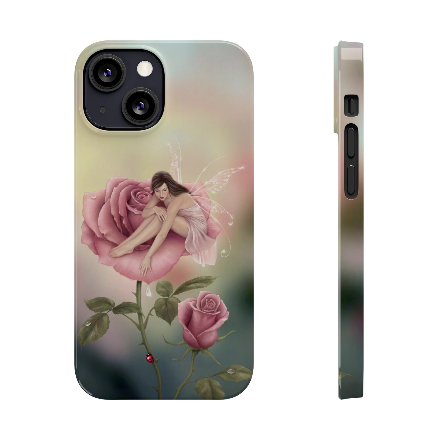 Slim Phone Case - Rose Flower Fairy
