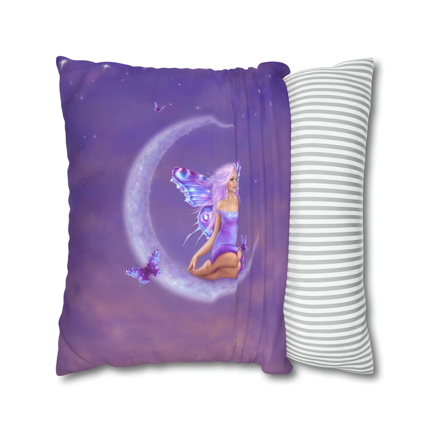 Throw Pillow Cover - Lavender Moon