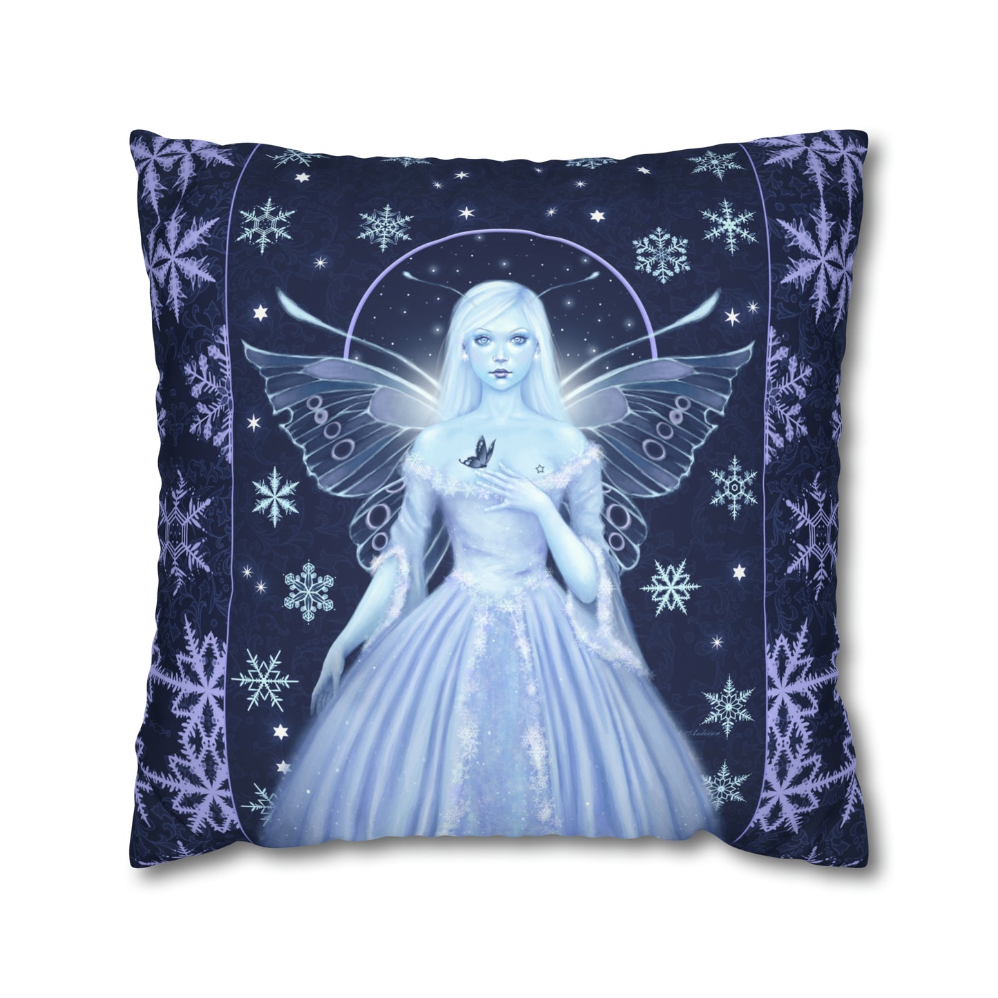 Throw Pillow Cover - Snow Fairy