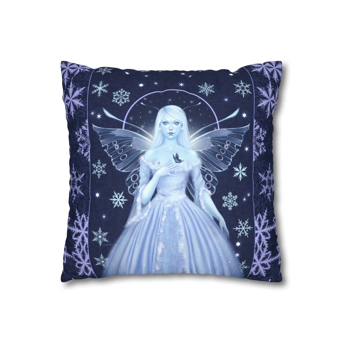 Throw Pillow Cover - Snow Fairy