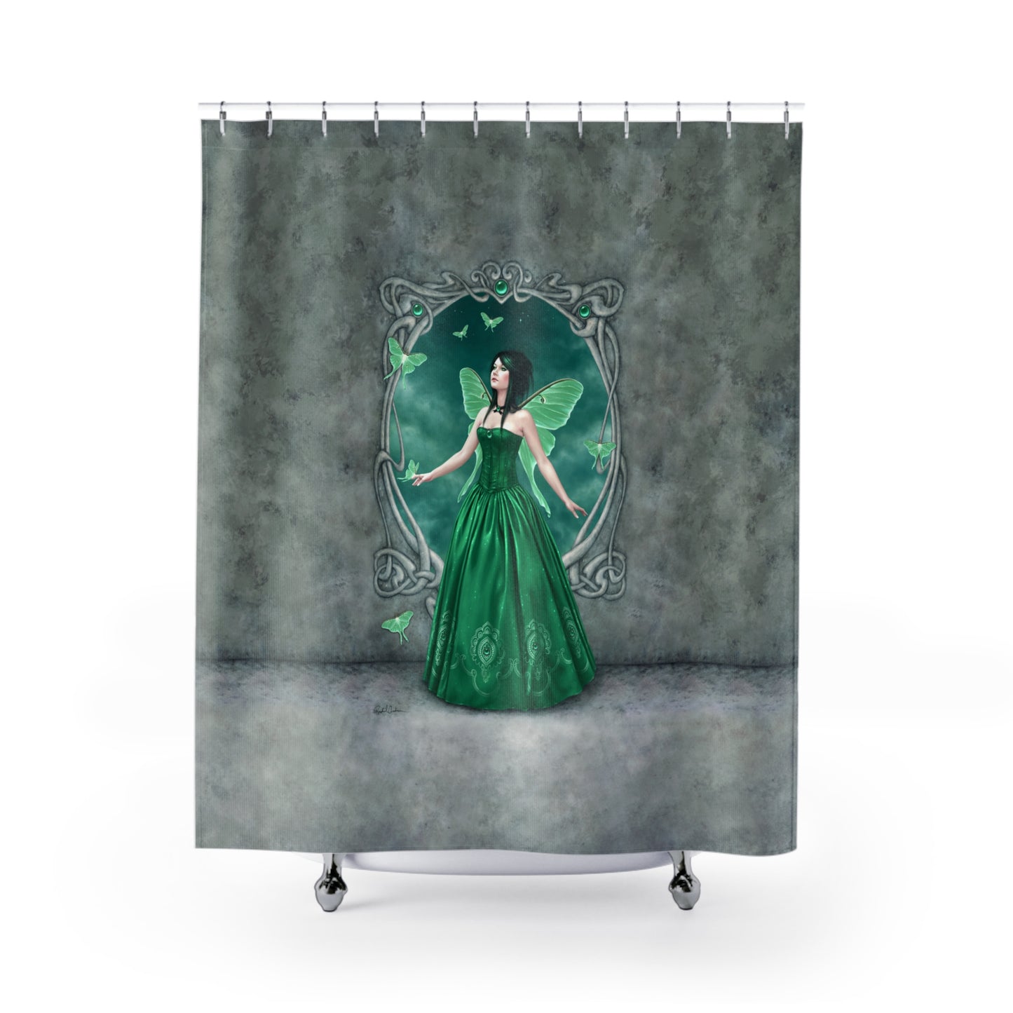 Shower Curtain - Birthstones - Emerald