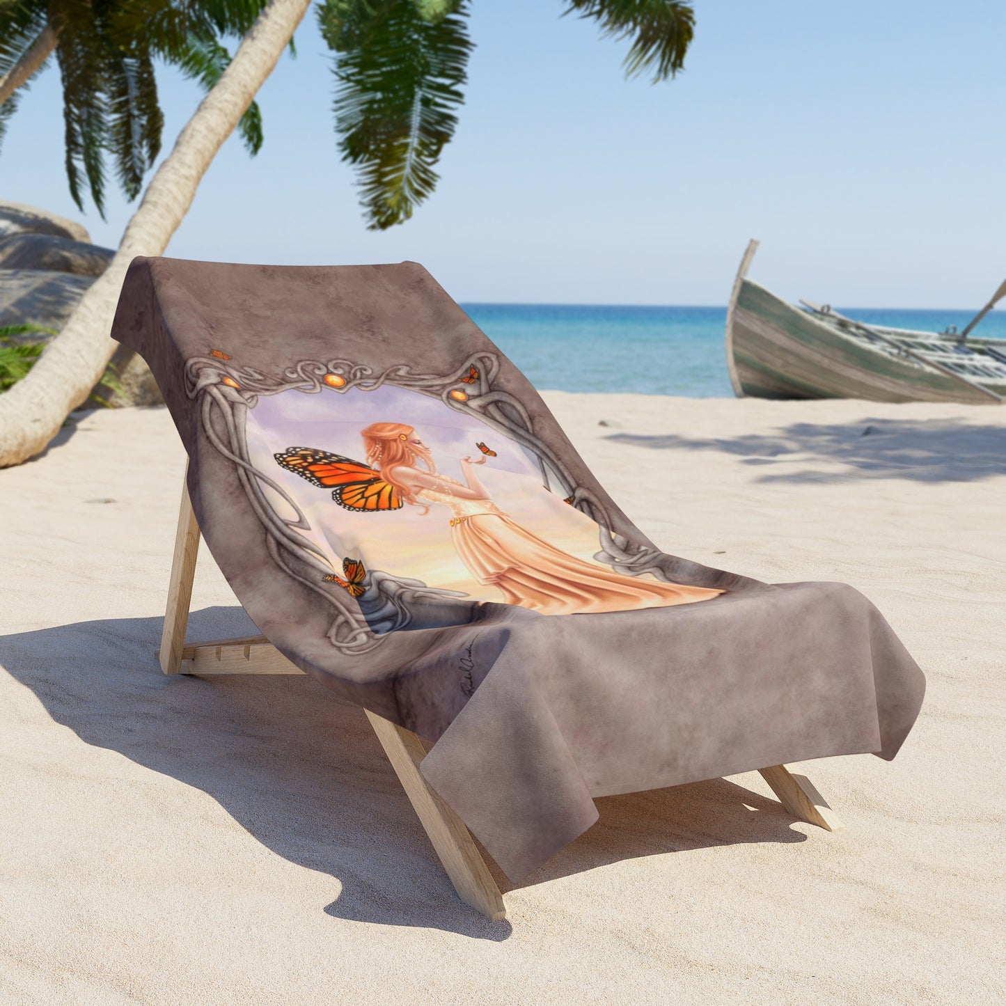 Beach Towel - Birthstones - Citrine