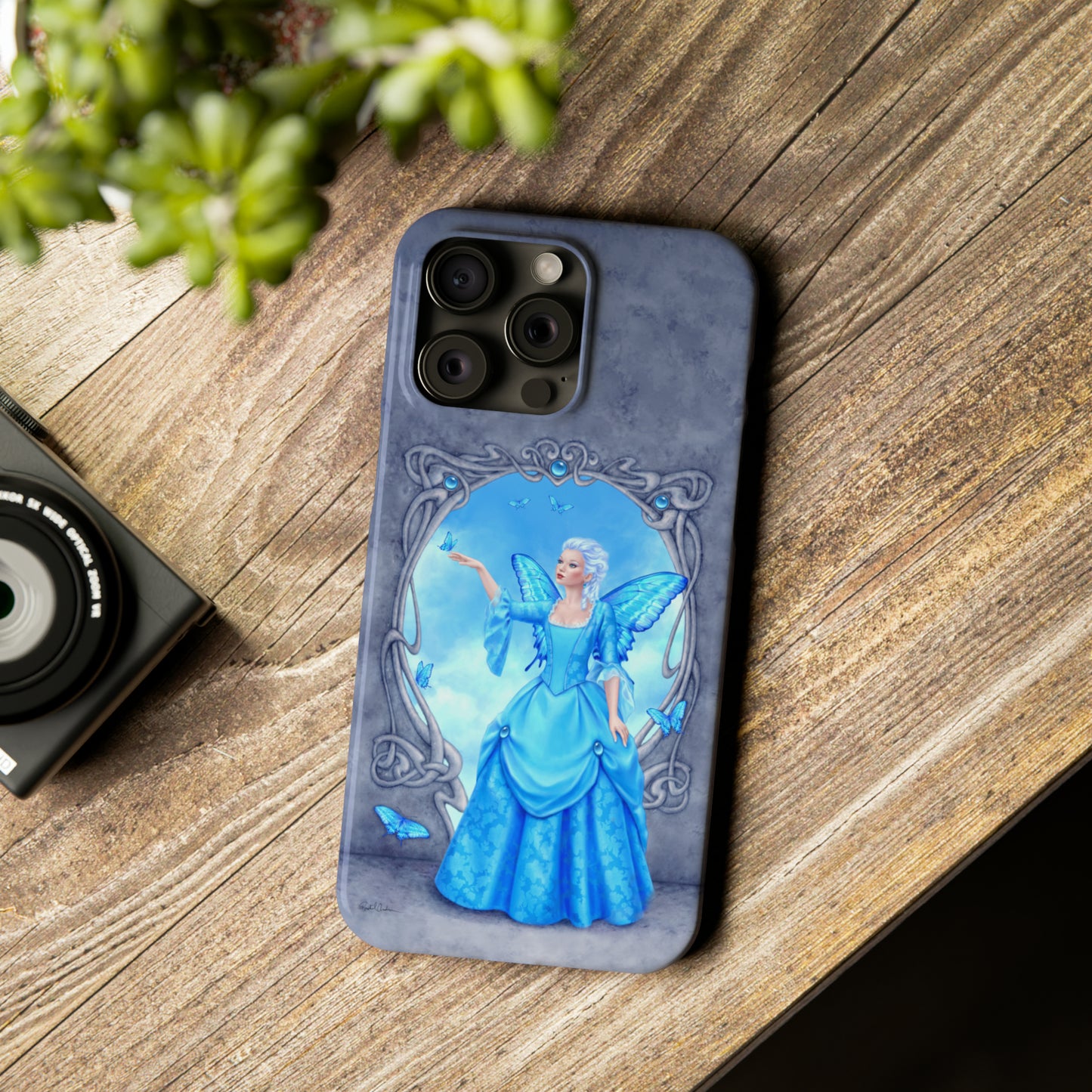 Phone Case - Blue Topaz Birthstone Fairy