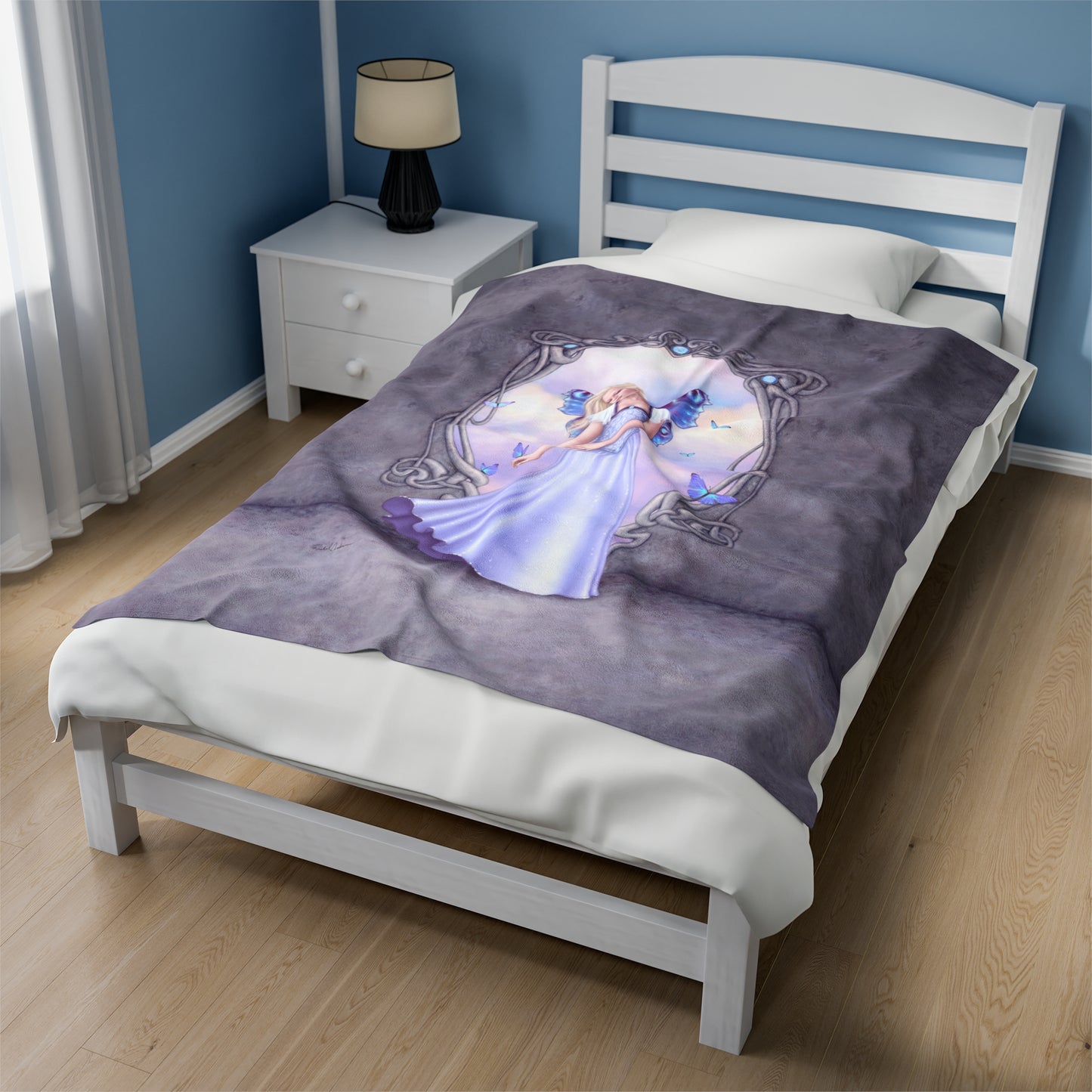 Plush Blanket - Birthstones - Opal