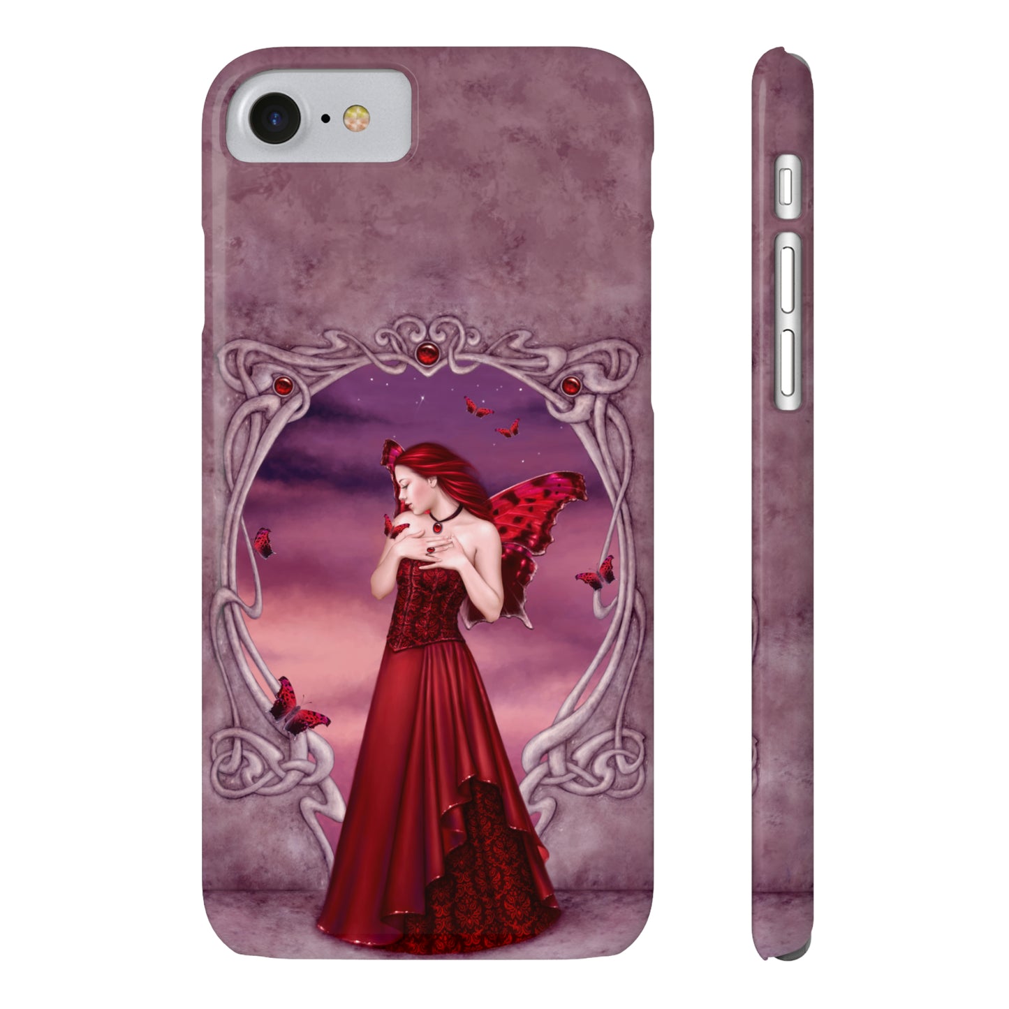 Phone Case - Garnet Birthstone Fairy