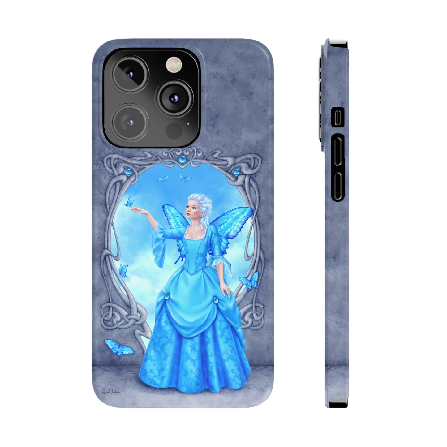Phone Case - Blue Topaz Birthstone Fairy
