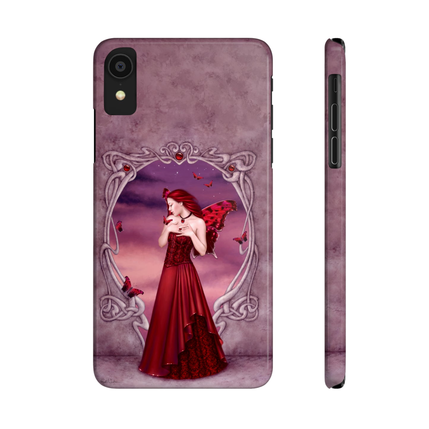 Phone Case - Garnet Birthstone Fairy