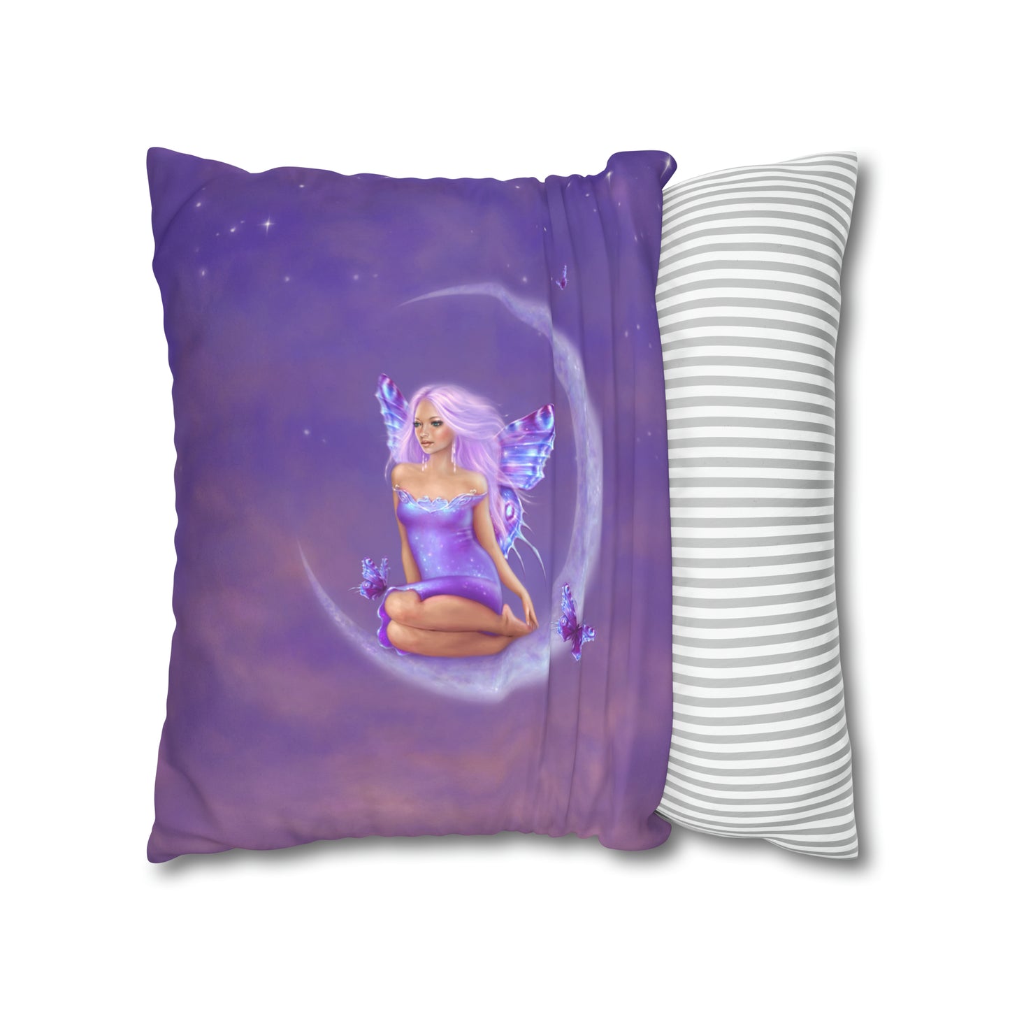 Throw Pillow Cover - Lavender Moon