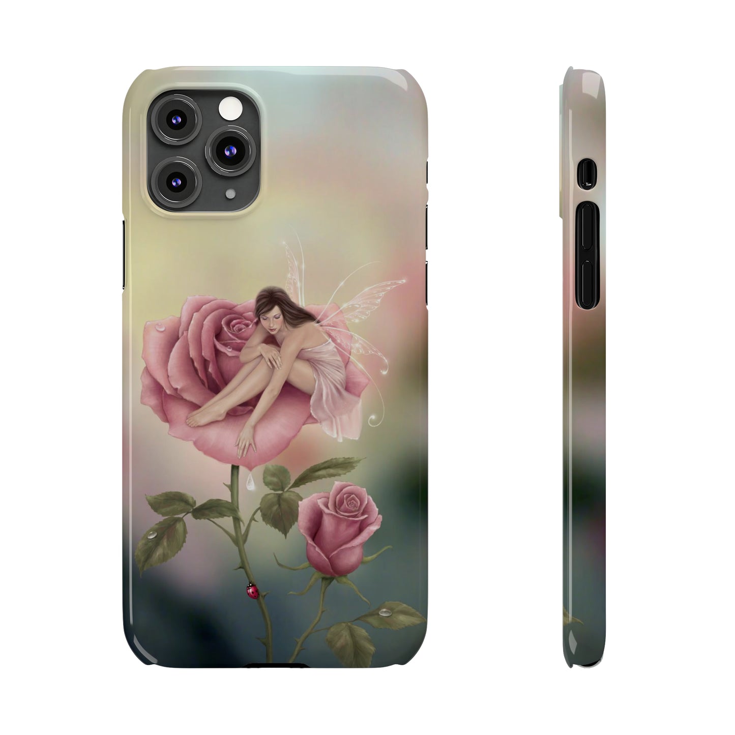 Slim Phone Case - Rose Flower Fairy