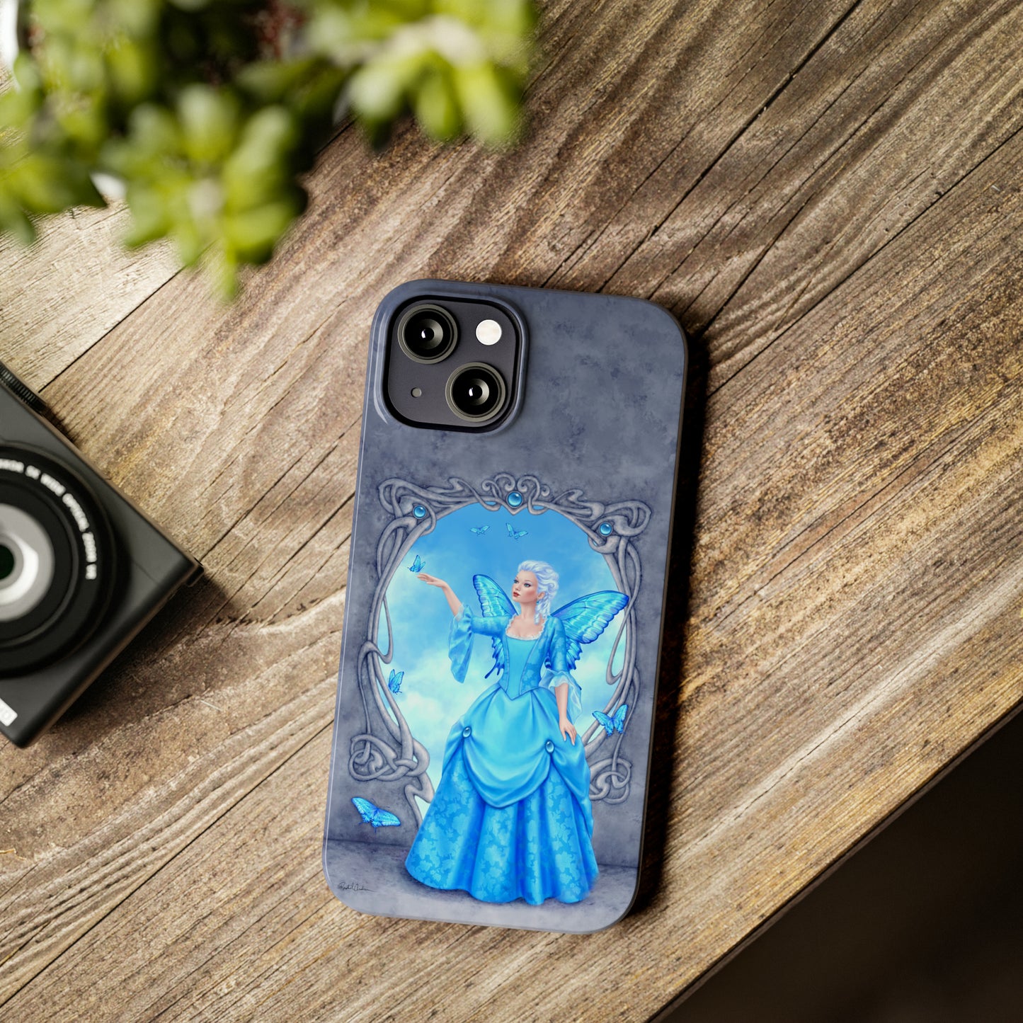 Phone Case - Blue Topaz Birthstone Fairy