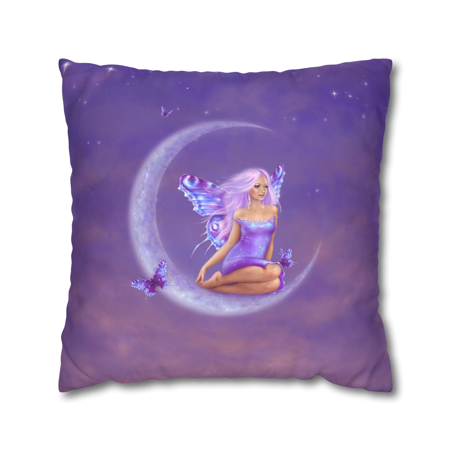 Throw Pillow Cover - Lavender Moon