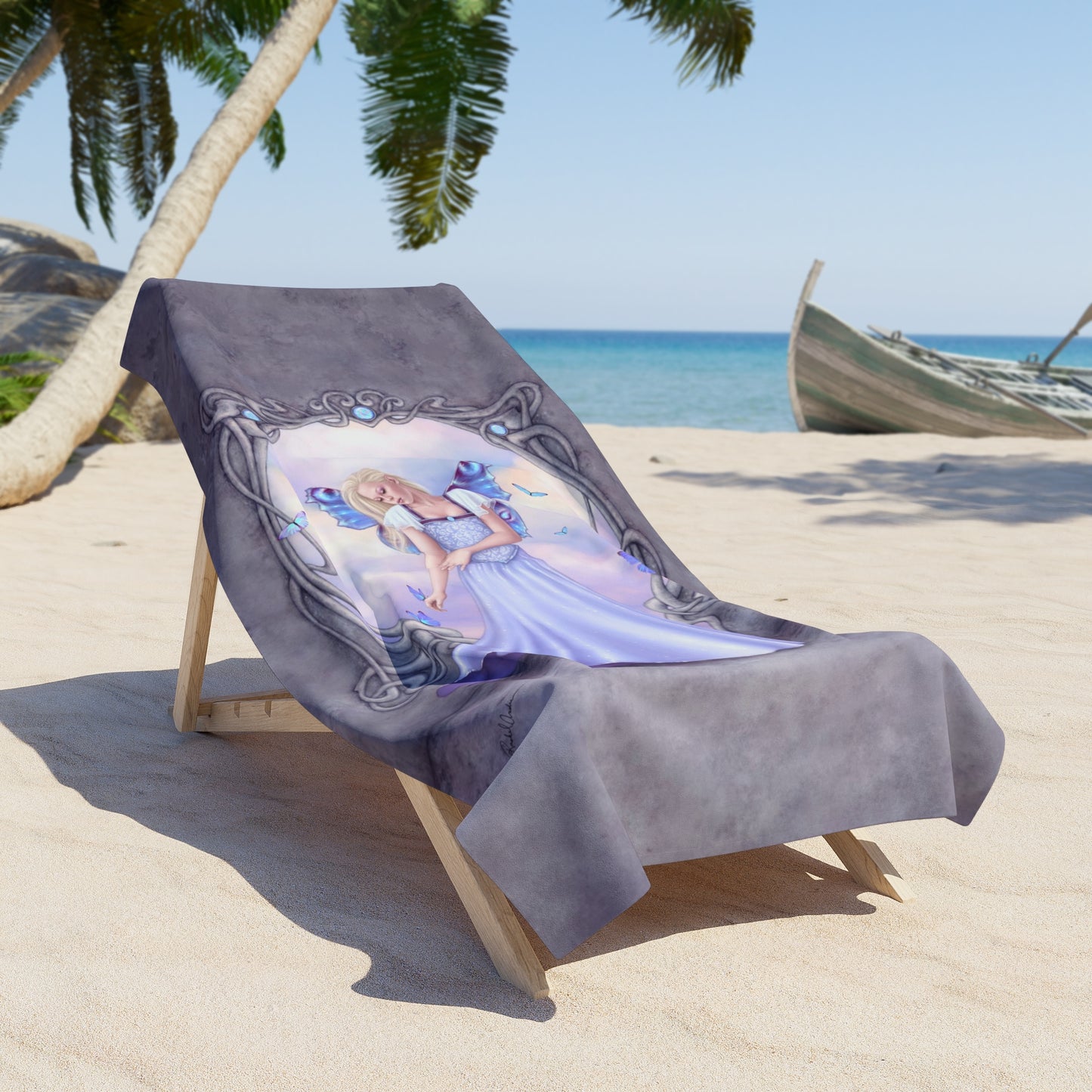 Beach Towel - Birthstones - Opal