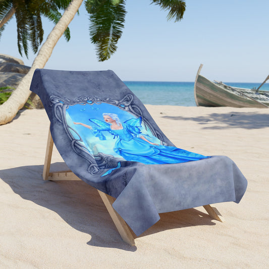 Beach Towel - Birthstones - Blue Topaz