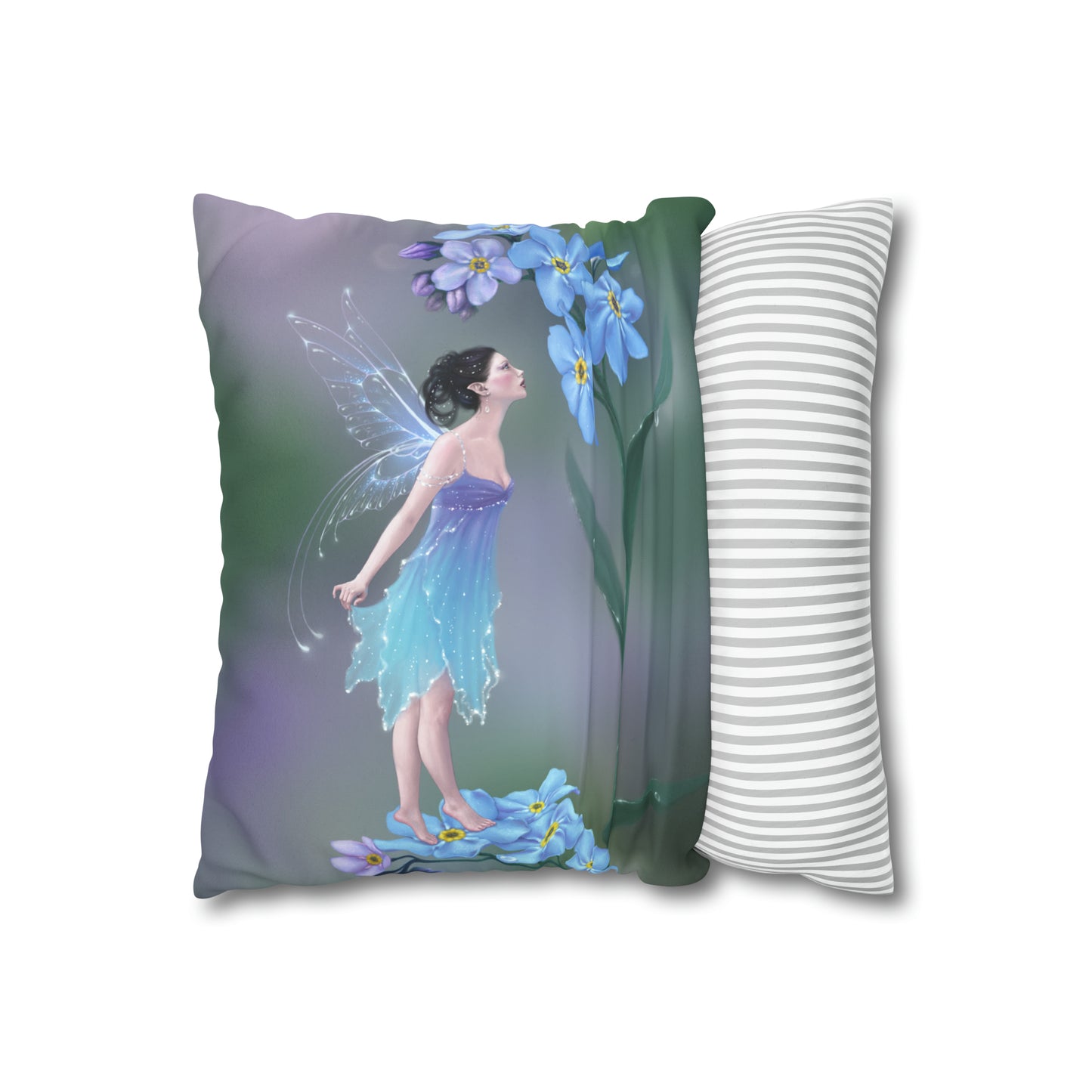 Throw Pillow Cover - Forget-Me-Not