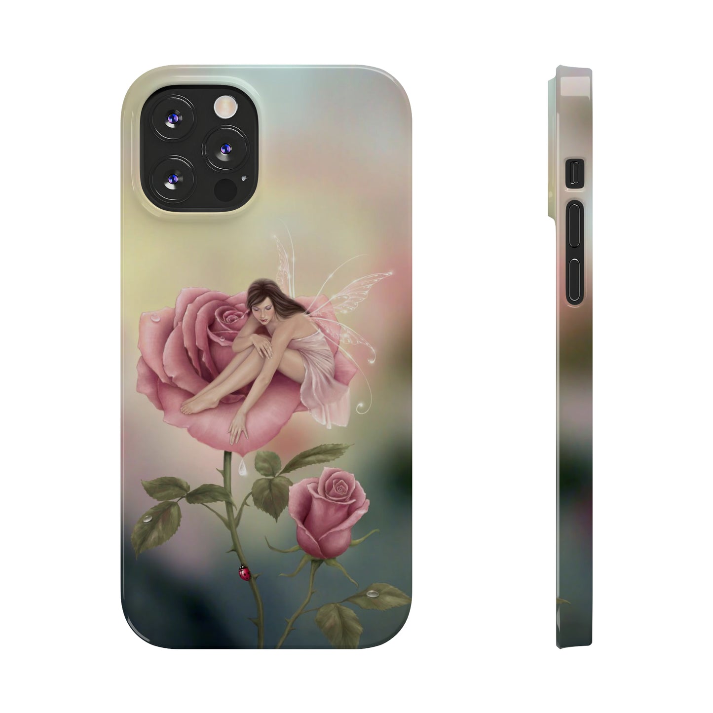 Slim Phone Case - Rose Flower Fairy