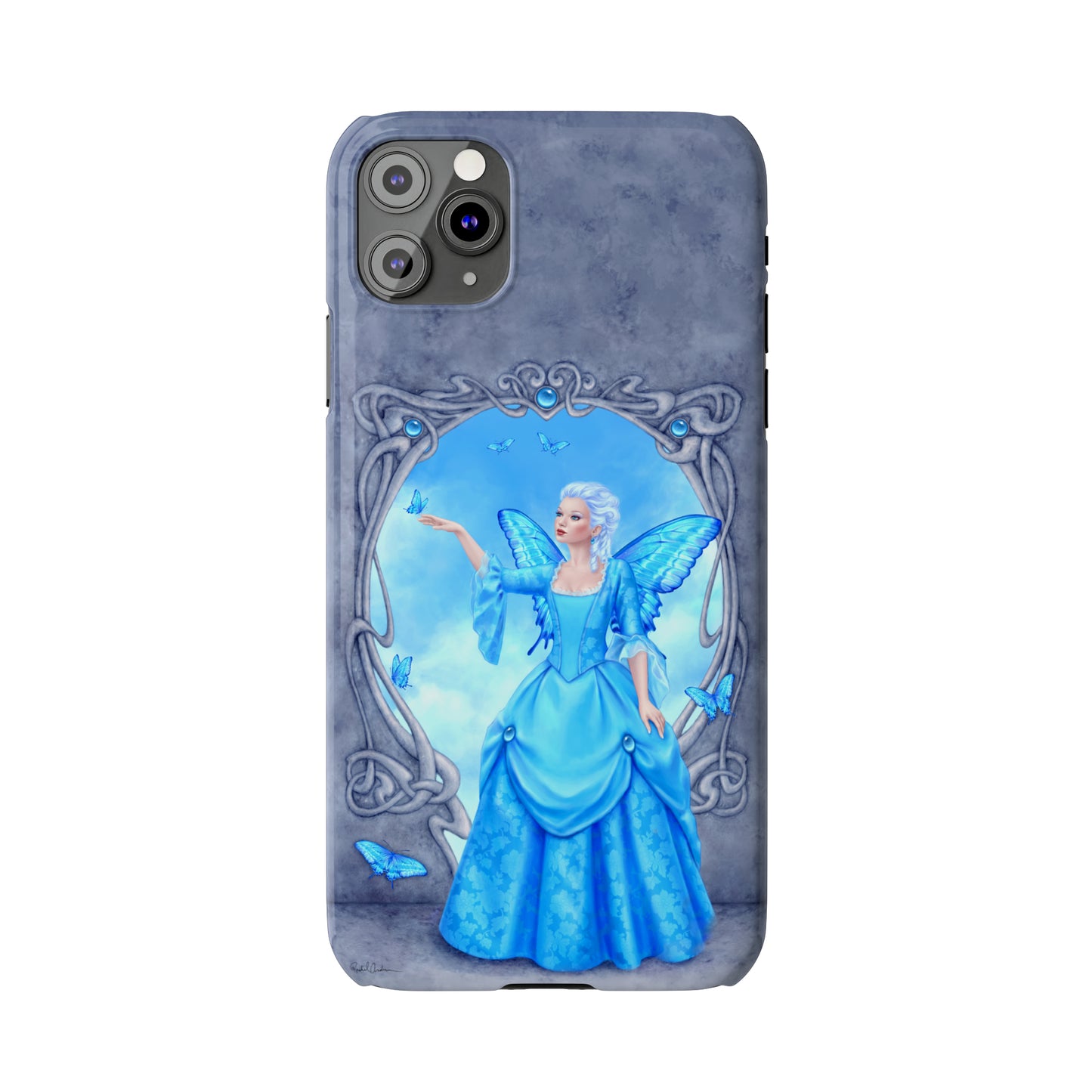Phone Case - Blue Topaz Birthstone Fairy