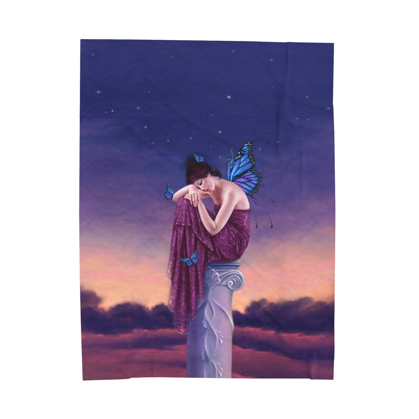 Velveteen Plush Blanket - Sunset