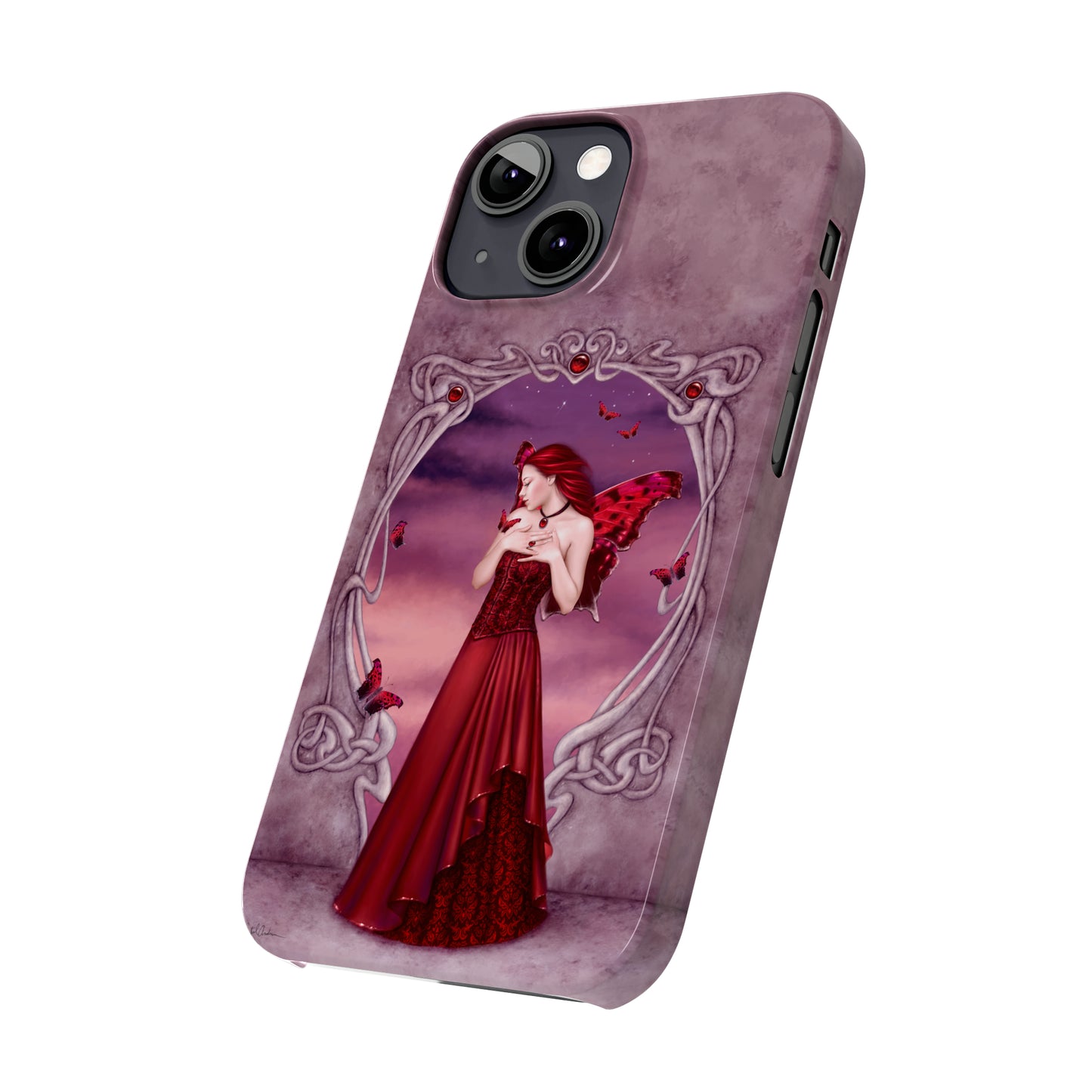 Phone Case - Garnet Birthstone Fairy