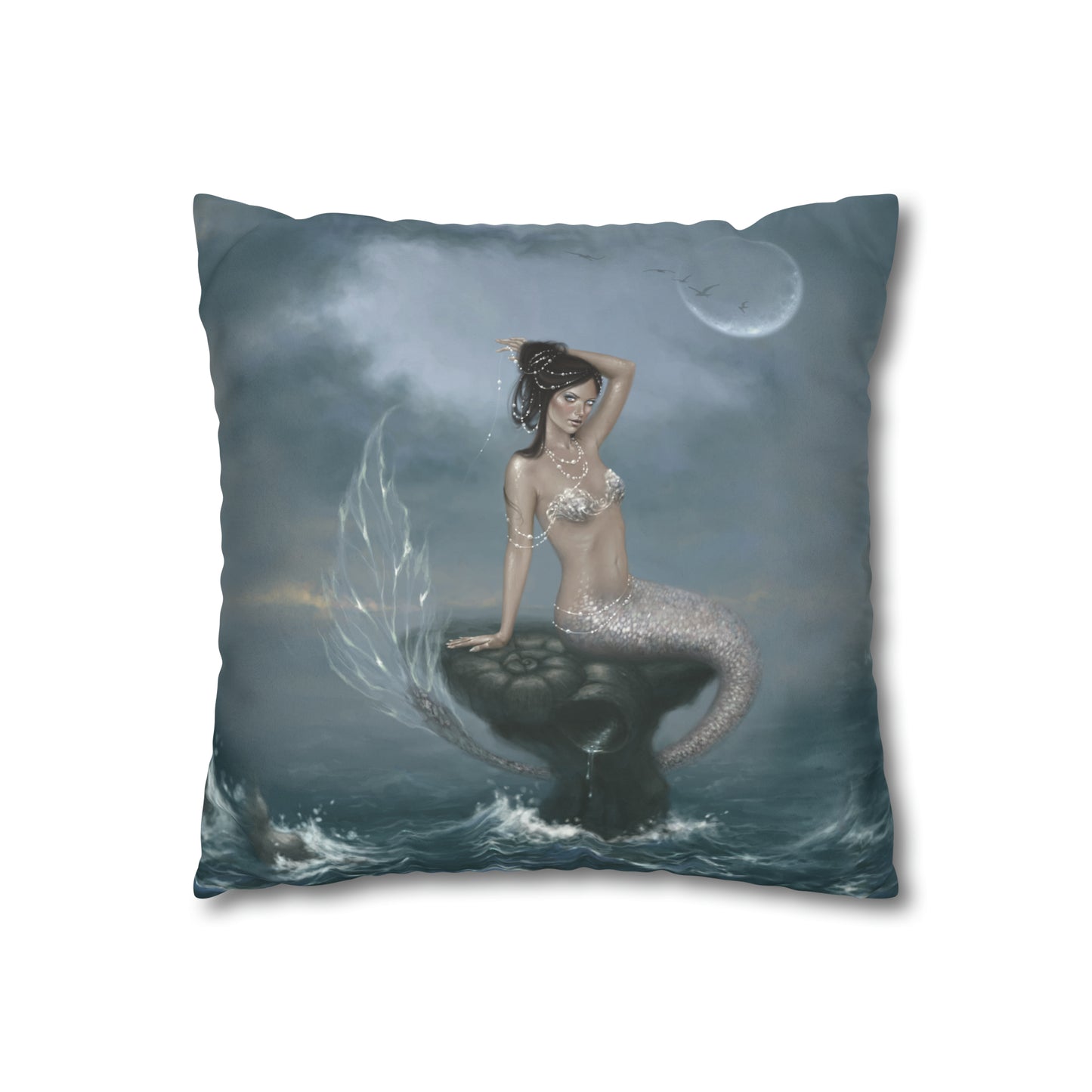 Throw Pillow Cover - Moon Tide