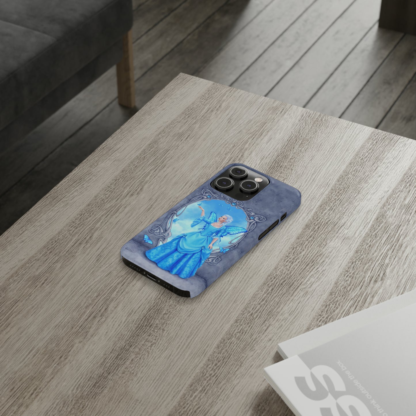 Phone Case - Blue Topaz Birthstone Fairy
