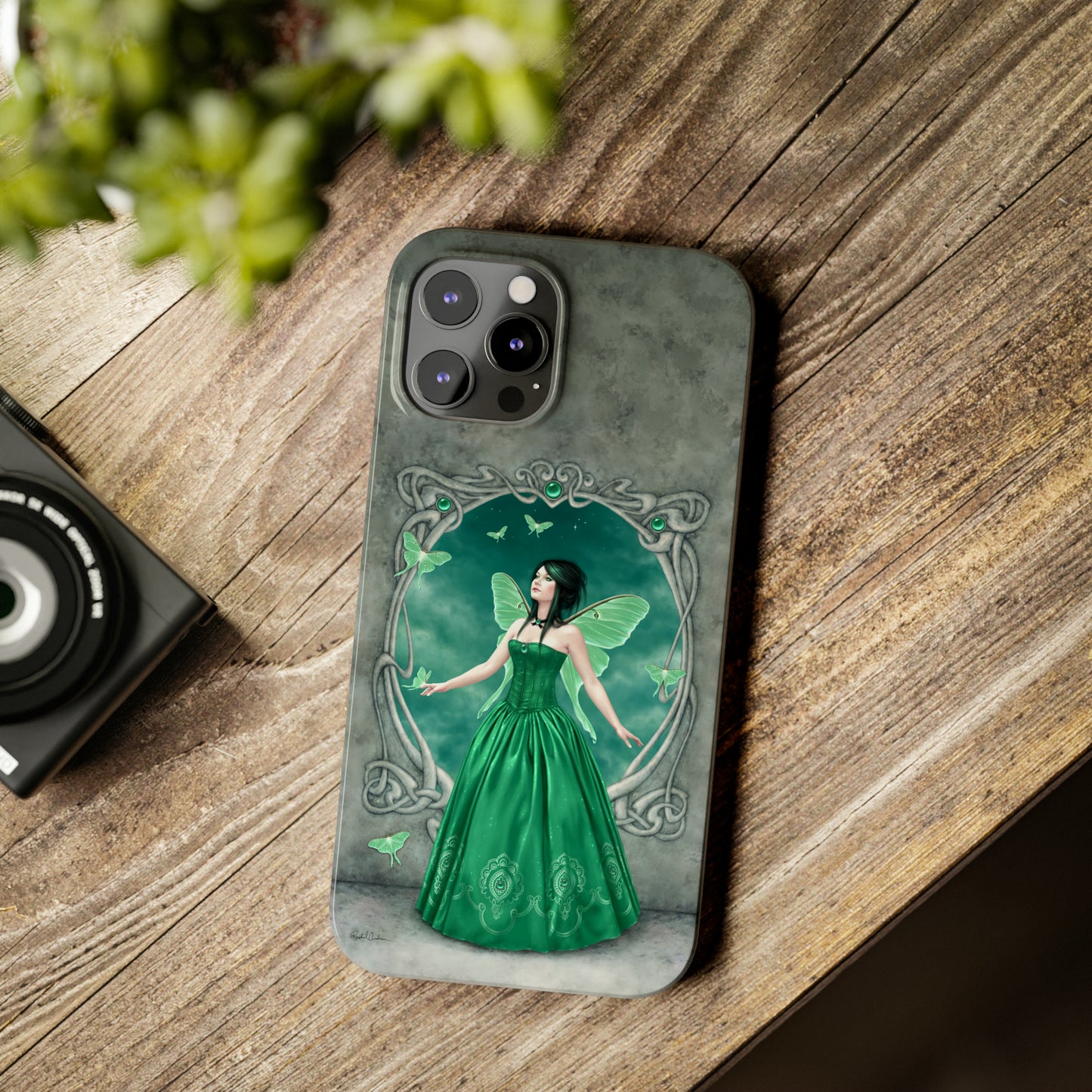 Phone Case - Emerald Birthstone Fairy