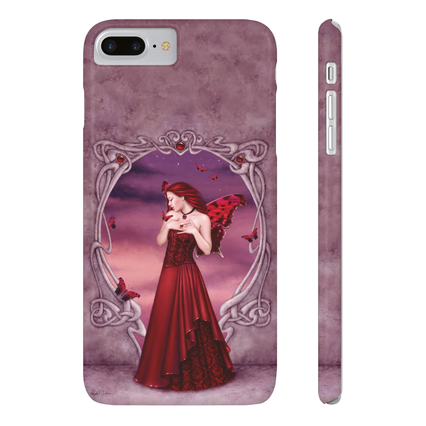 Phone Case - Garnet Birthstone Fairy