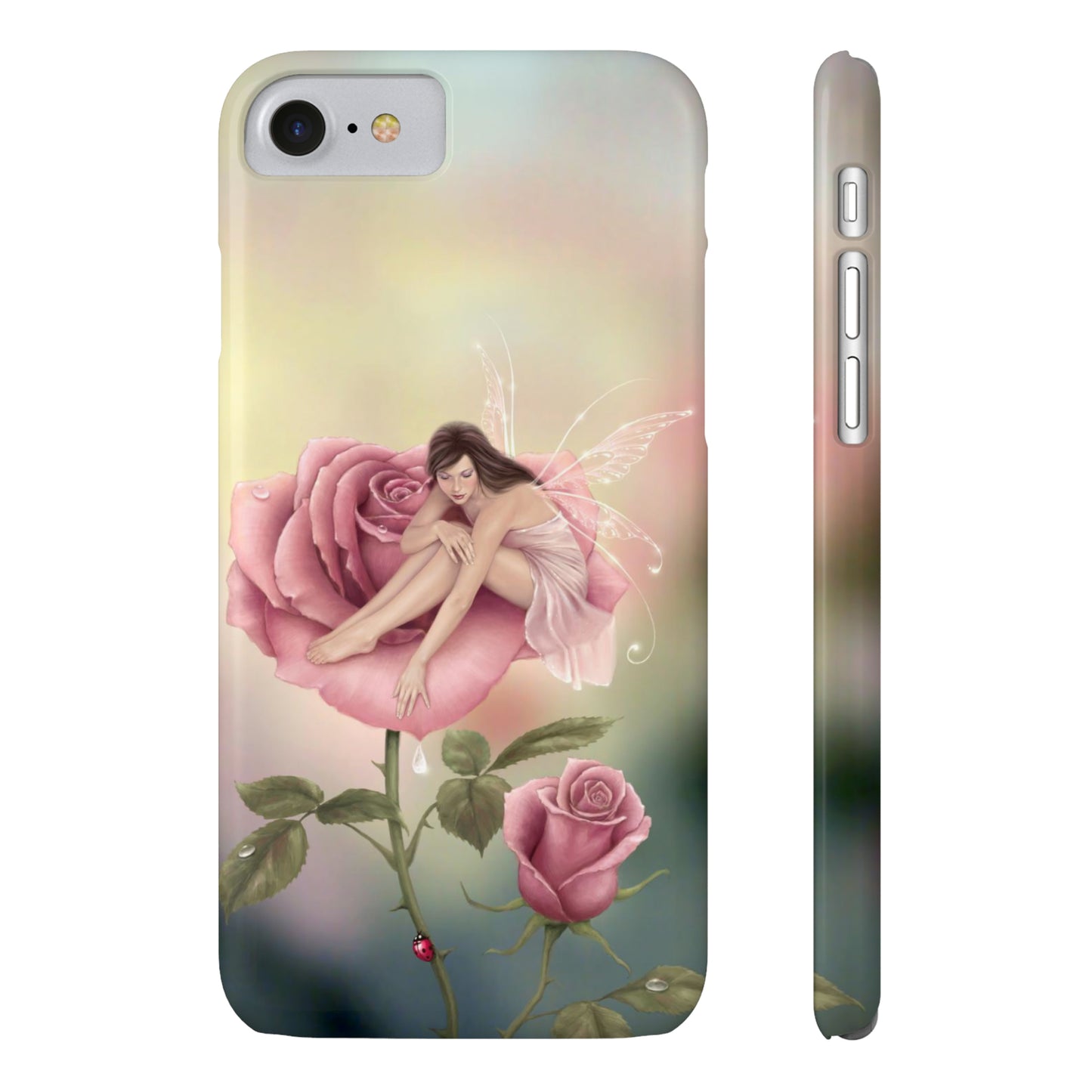 Slim Phone Case - Rose Flower Fairy