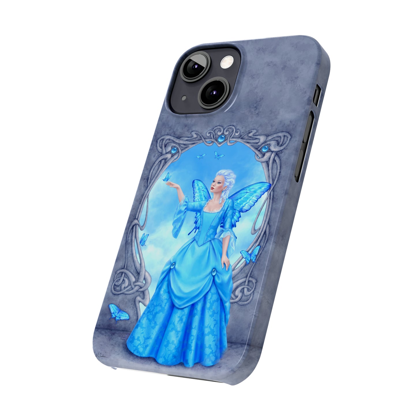 Phone Case - Blue Topaz Birthstone Fairy