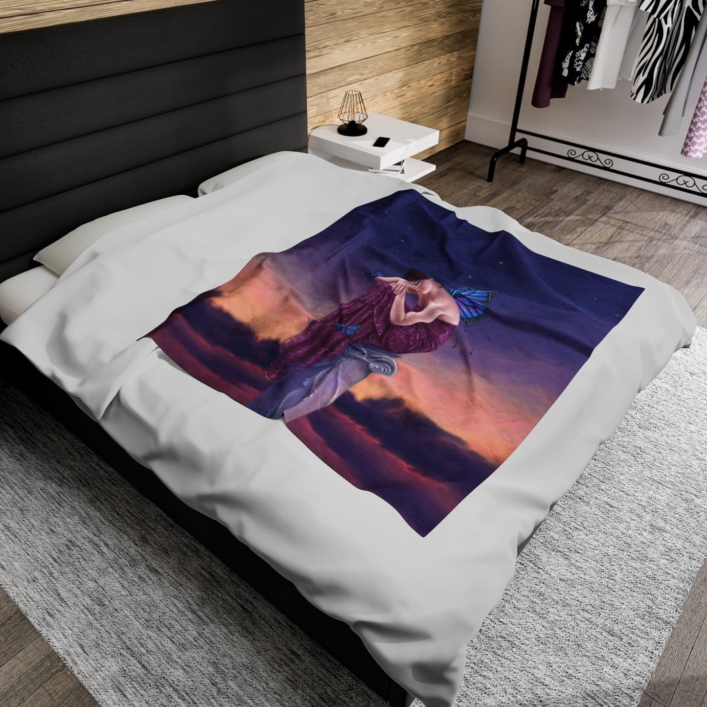 Velveteen Plush Blanket - Sunset