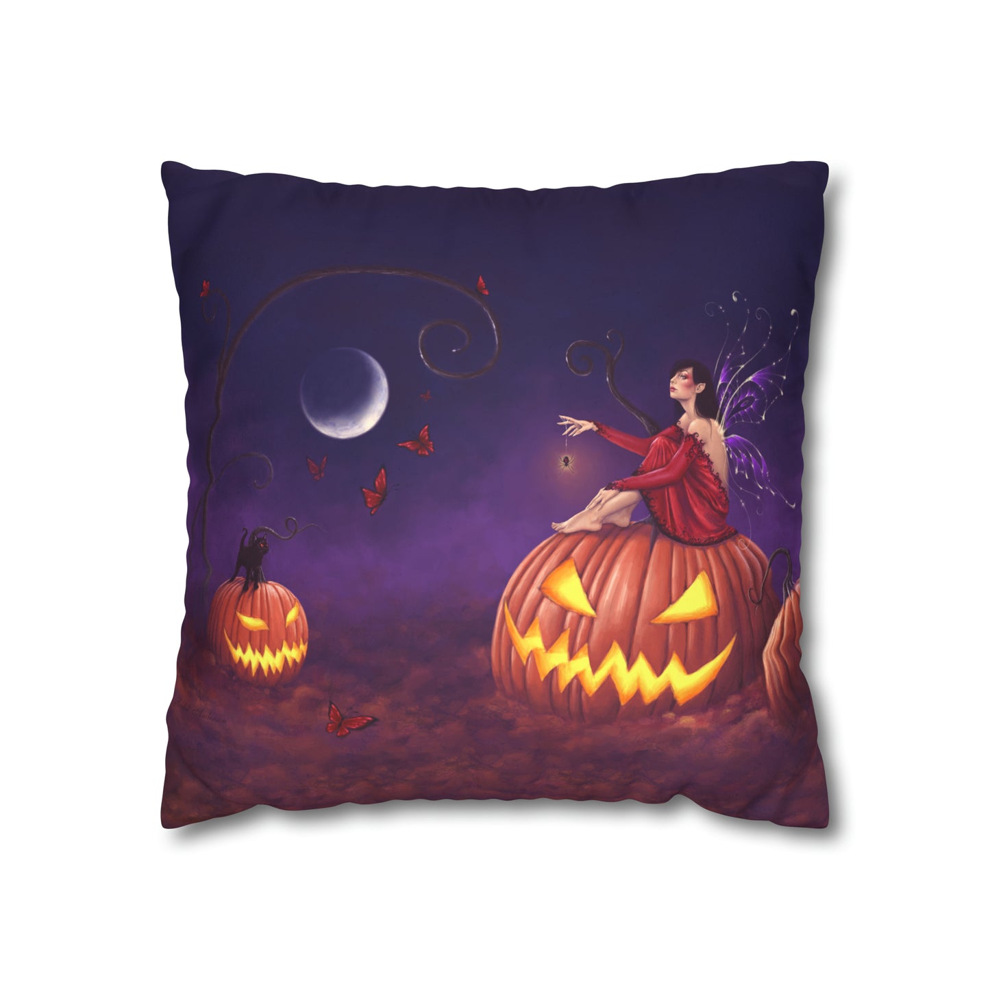 Throw Pillow Cover - Pumpkin Pixie